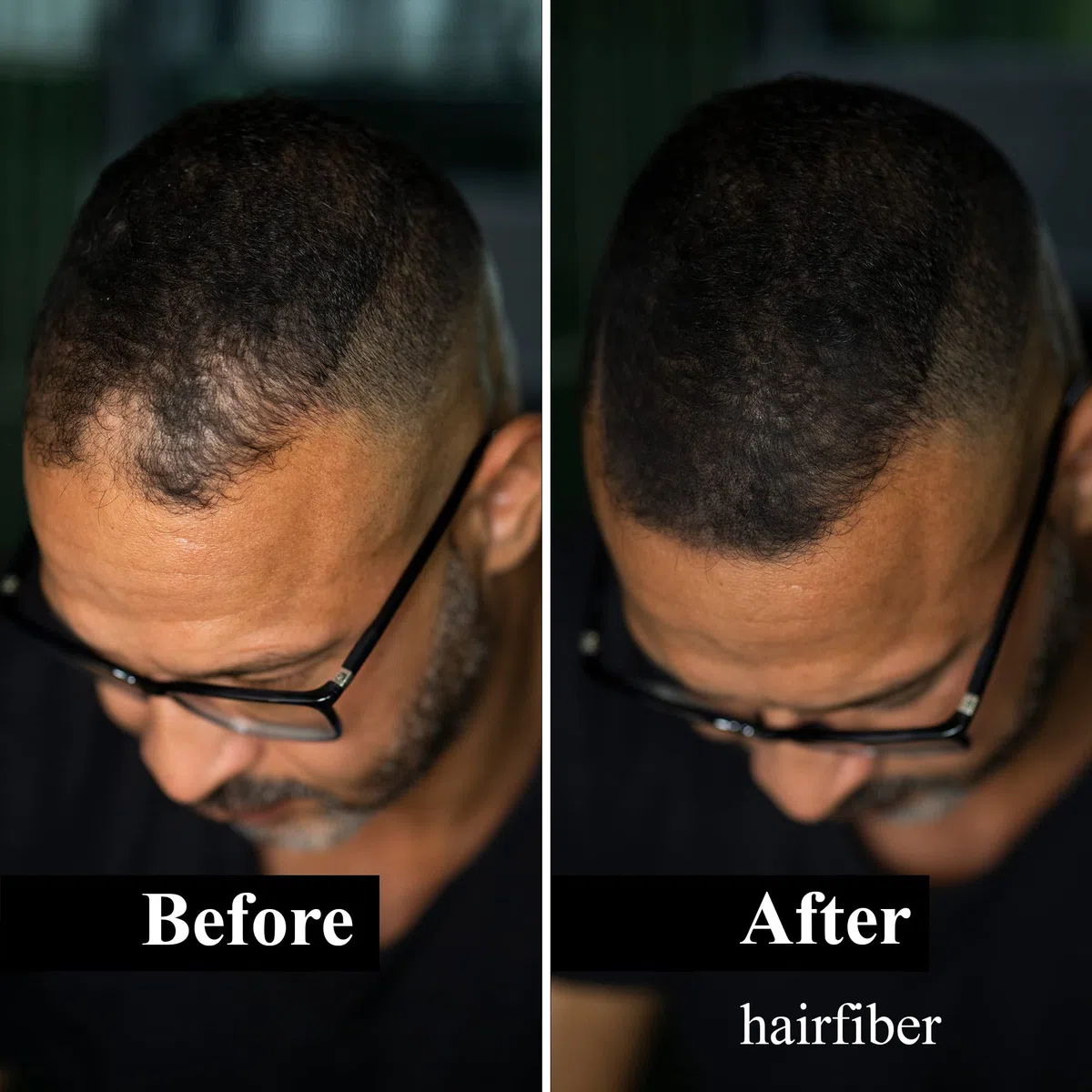 LEON MIGUEL Hair Fiber - Haarverdichtung - Premium Streuhaar/Schütthaar mit Soforteffekt bei Geheimratsecken, Haarausfall und lichtem Haar - Haarpuder | 25g (Dunkelbraun)