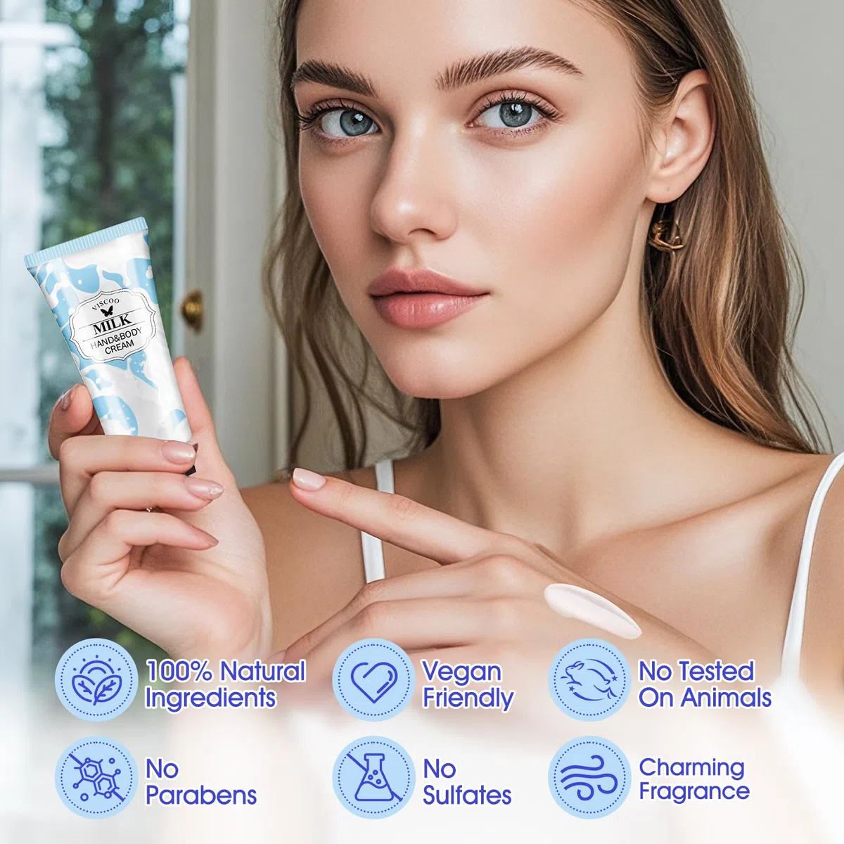VISCOO Geschenkset mit 42 Handcremes für Damen, ideal zum Befüllen von Weihnachtsstrümpfen, Geschenke für Jugendliche und Frauen, auch in Reisegröße, feuchtigkeitsspendende Mini-Lotion für Ma