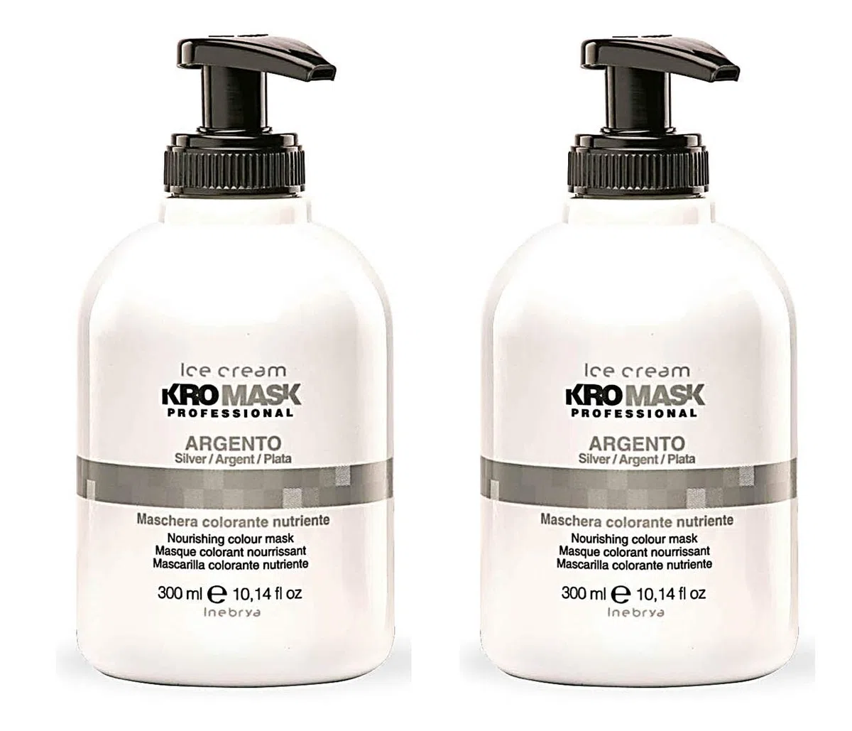 INEBRYA KROMASK - Raviva-Maske, Farbe Silber, 300 ml (2 Stück)