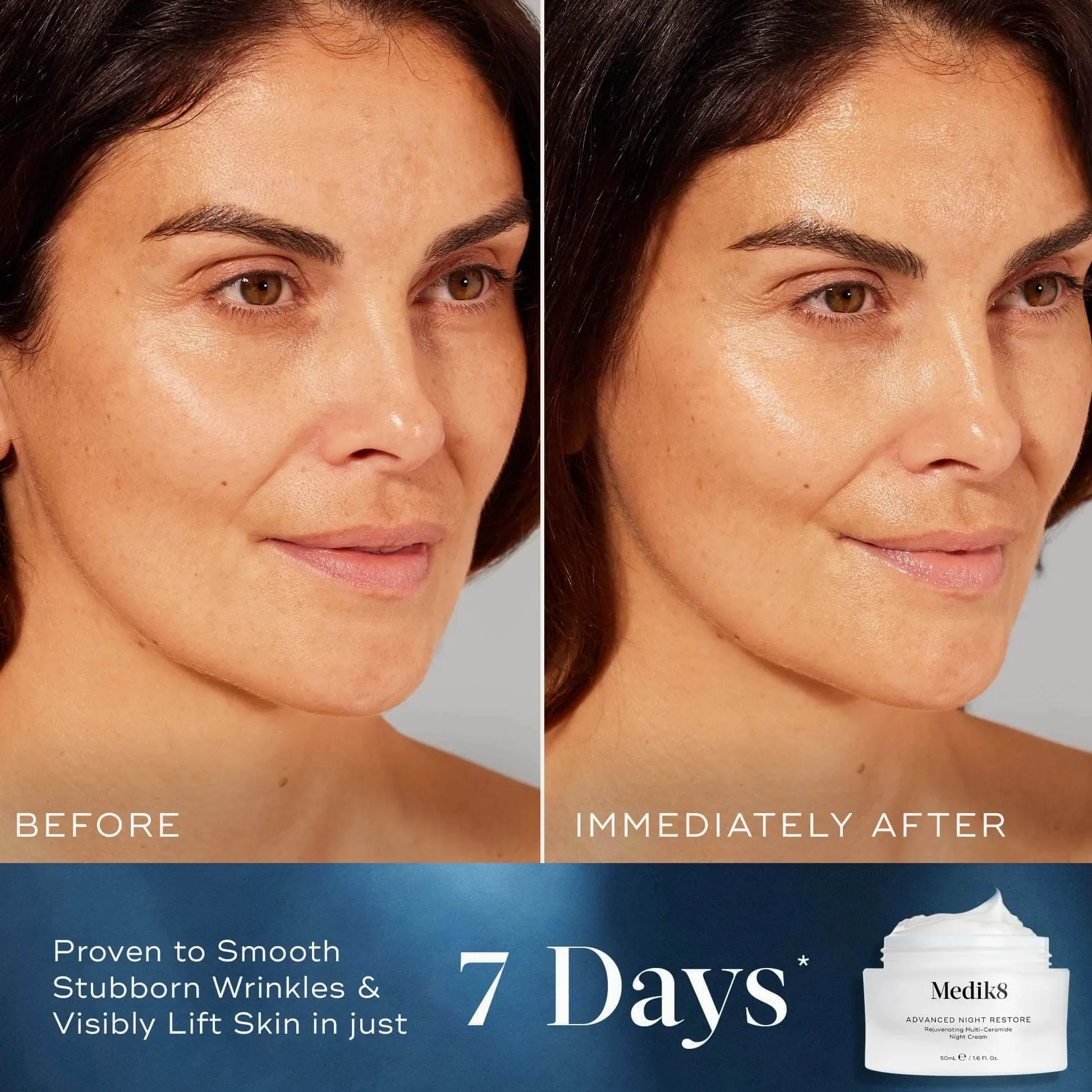 MEDIK8 Advanced Night Restore 50 ml | Verjüngende Feuchtigkeitspflege, pflegt und strafft Ihren Teint während Sie schlafen