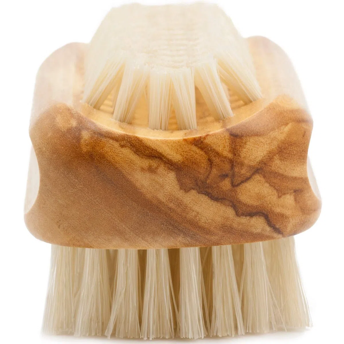 Nagelbürste mit echtem Wildschweinborsten und Griff aus echtem Olivenholz - MADE IN GERMANY