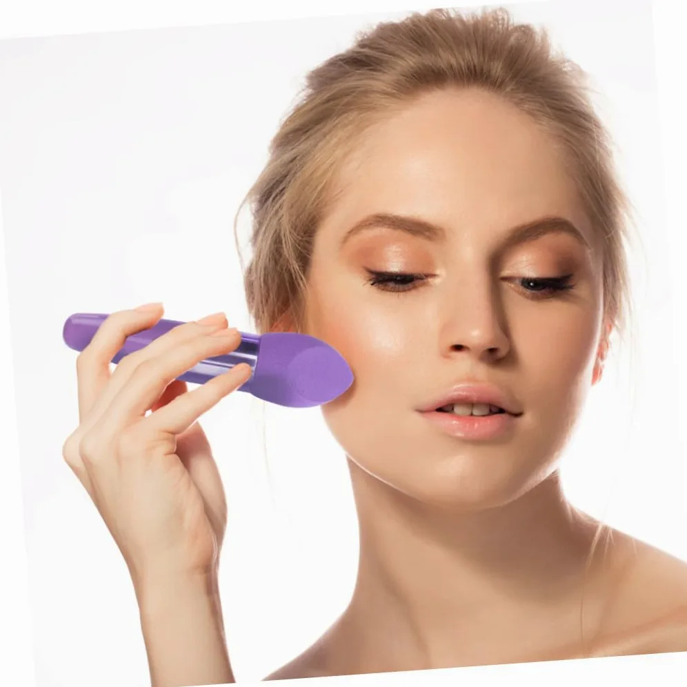 6 Stück-pack Make Up Schwammstifte aus Latex Geschmeidiger Make Up Schwamm in Stiftform Einfach und Praktisch Geeignet für Professionelle Anwendung und Unterwegs