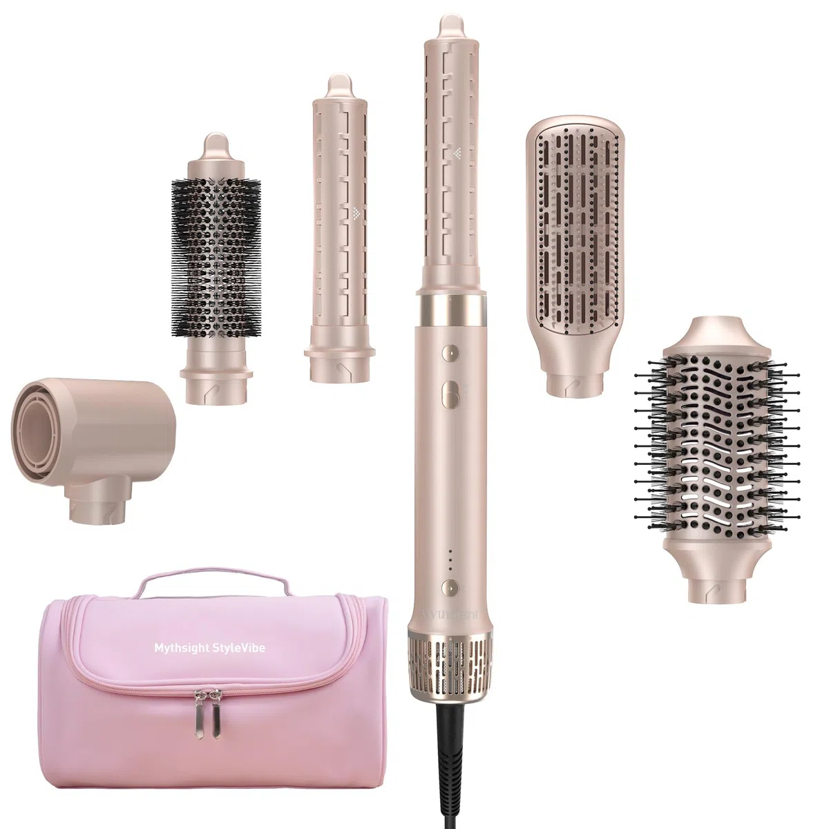 Airstyler 6-in-1, High Speed Ionen Föhn & Multifunktionaler Hairstyler, Auto-Wrap Lockenstab automatisch für alle Haartypen, Keine Hitzeschäden Warmluftbürste, Styling, Volumisieren, Locken, Glätte