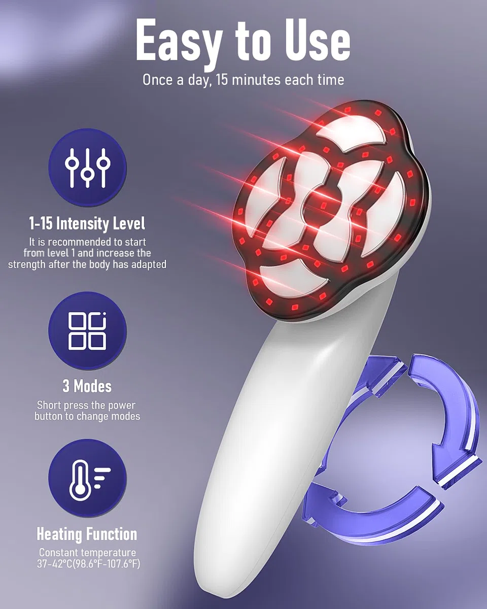 Cellulite Massager, 15 Adjustable Levels, 3 Working Modes