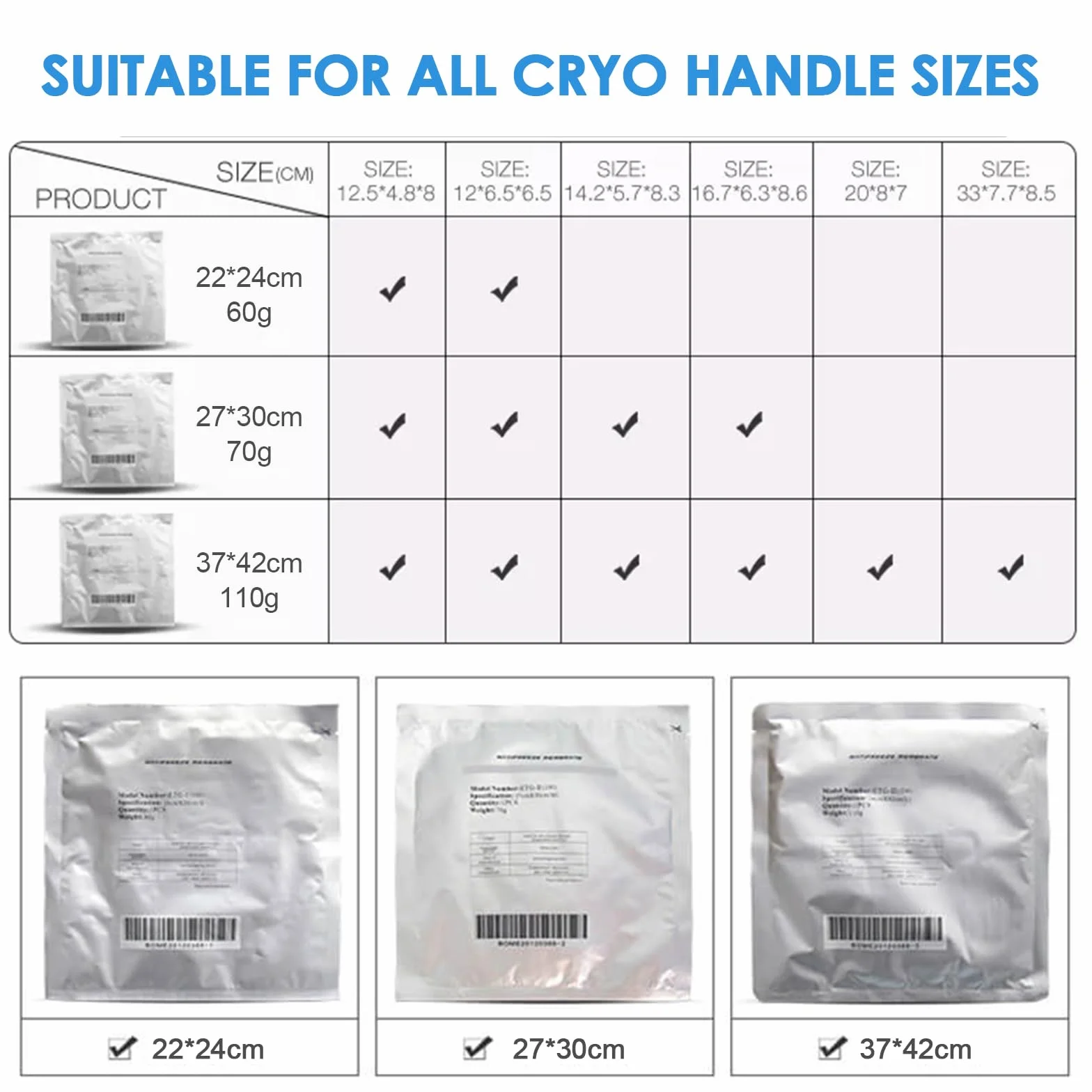 Lazzybeauty Antifreeze Membran, Große Größe, Medizinische Cryo Pads für Cryolipolyse Geräte, je 34x42 cm, 110 g, 10er Pack