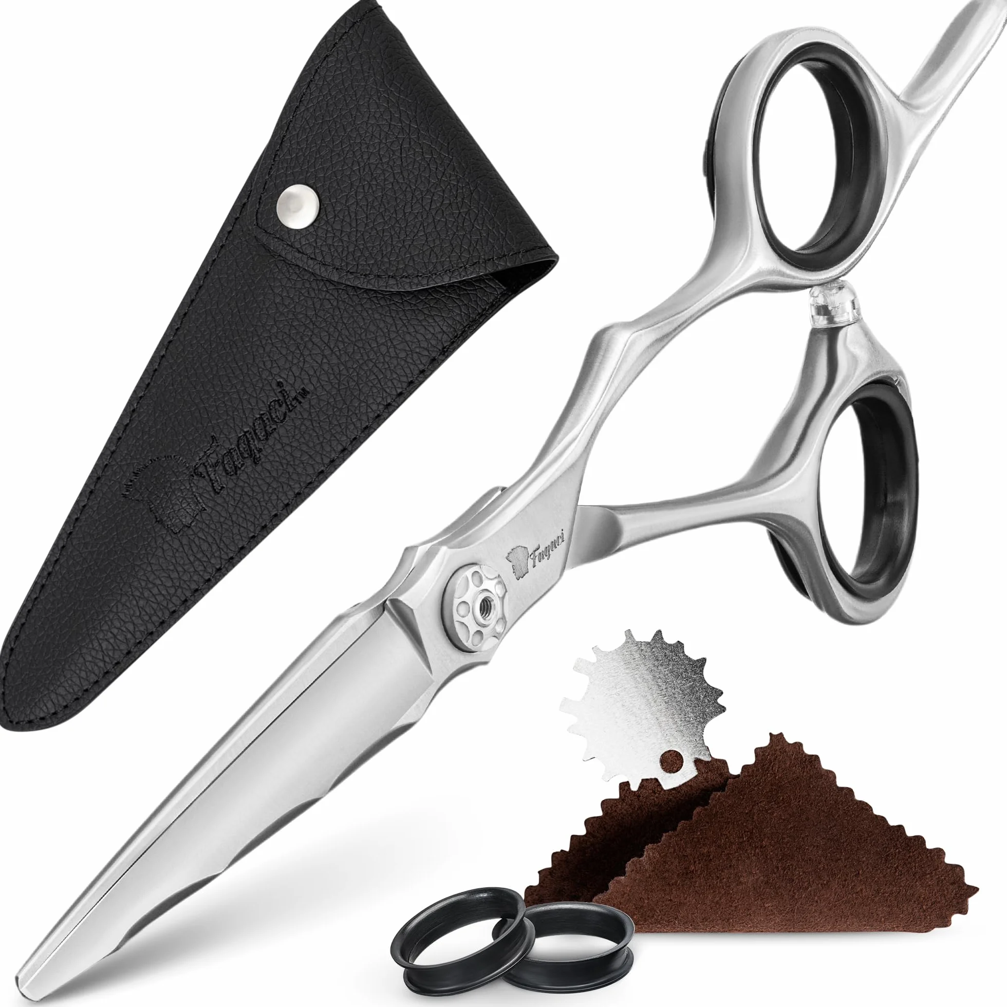 Fagaci Haarschneideschere 5.5" Japanischer Stahl für Ultrapräzise Schnitte, Haarschere mit Rasiermesserscharfen Klingen, Friseurschere Profi, Schere Haare Schneiden Extrem Langlebig, Frisörenschere