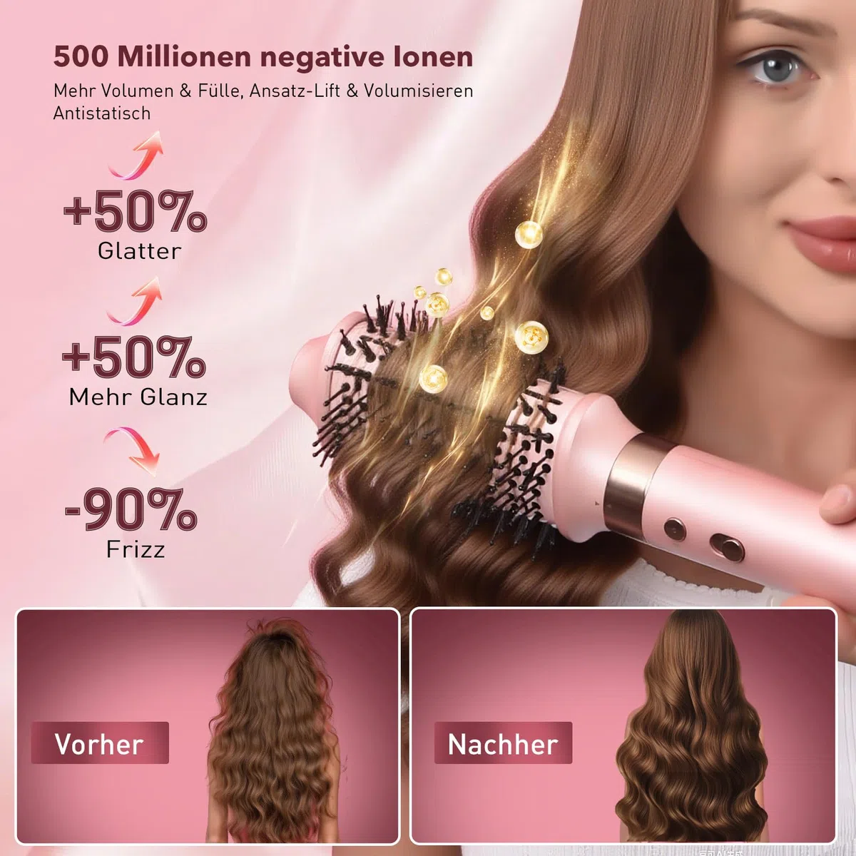 Mythsight StyleVibe 8-in-1 Airstyler mit Diffusor-Haartrockner, automatischen Lockenwicklern, Thermobürste, Reisetasche