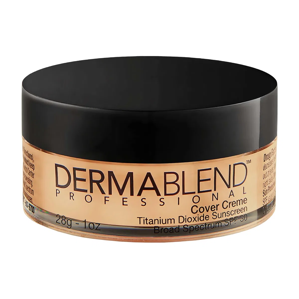 Dermablend Professional Cover Creme – Full Coverage, ganztägige Hydrating Cream Foundation – Dermatologen kreiert, parfümfrei, allergiegetestet – Breitspektrum LSF 30 – 20 W Cashew Beige – 28 g
