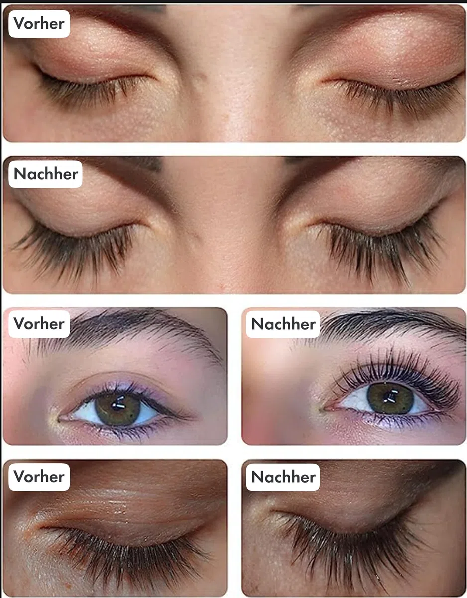 Toplash XL Wimpern- und Augenbrauen-Booster - Wachstumsserum mit Wimpern- und Augenbrauenverstärker - fördert gesunde, kräftige Wimpern - mit natürlichen Potanicals und Peptiden - 6 ml