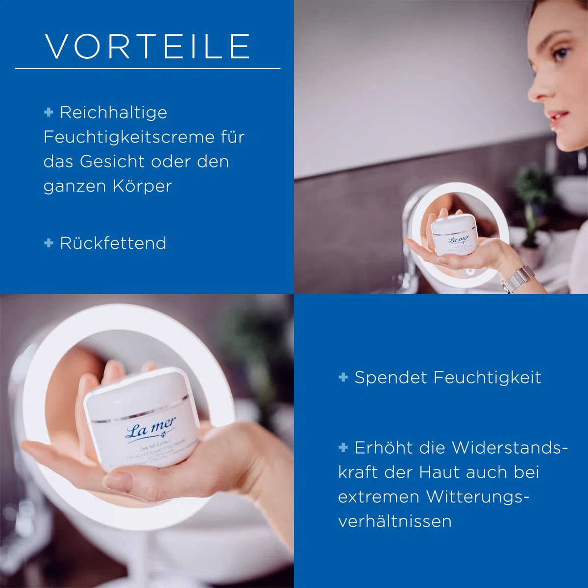 La mer Origin Of Feuchtigkeitscreme - Reichhaltige Gesichts- und Körpercreme - Rückfettend und feuchtigkeitsspendend - Für feuchtigkeits- und lipidarme Haut - 100 ml