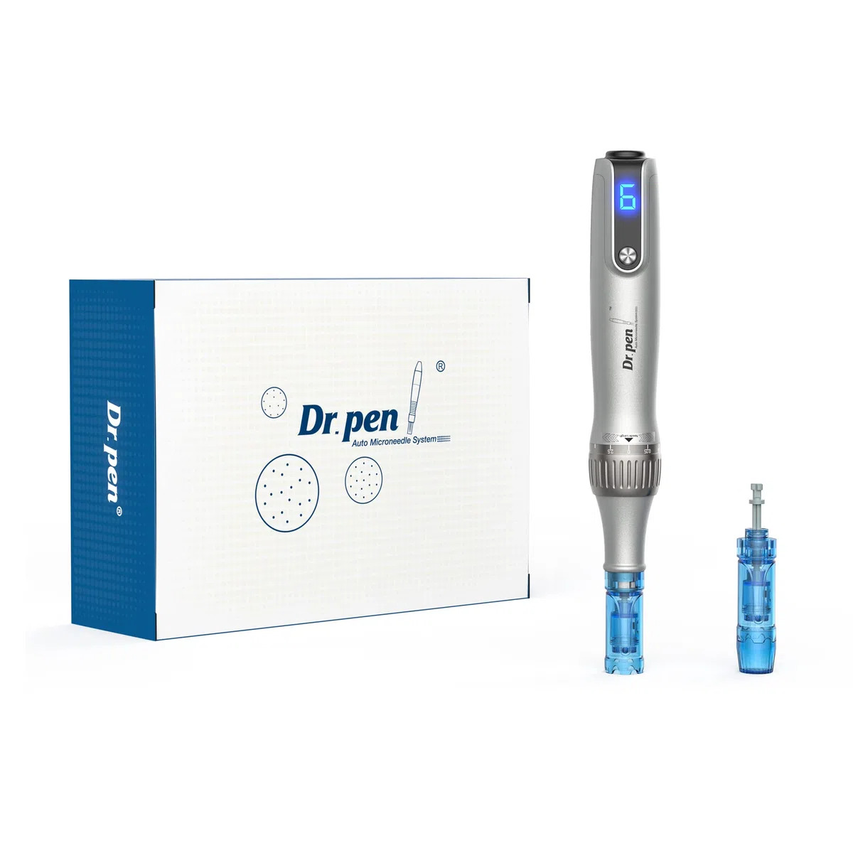 Dr.Pen M8S Microneedling Pen Wireless Micro Needling Devices Skin Care Tool Kit with 12 pin 18 pin 24 pin 36 pin Nano Round 25PCS Cartridges