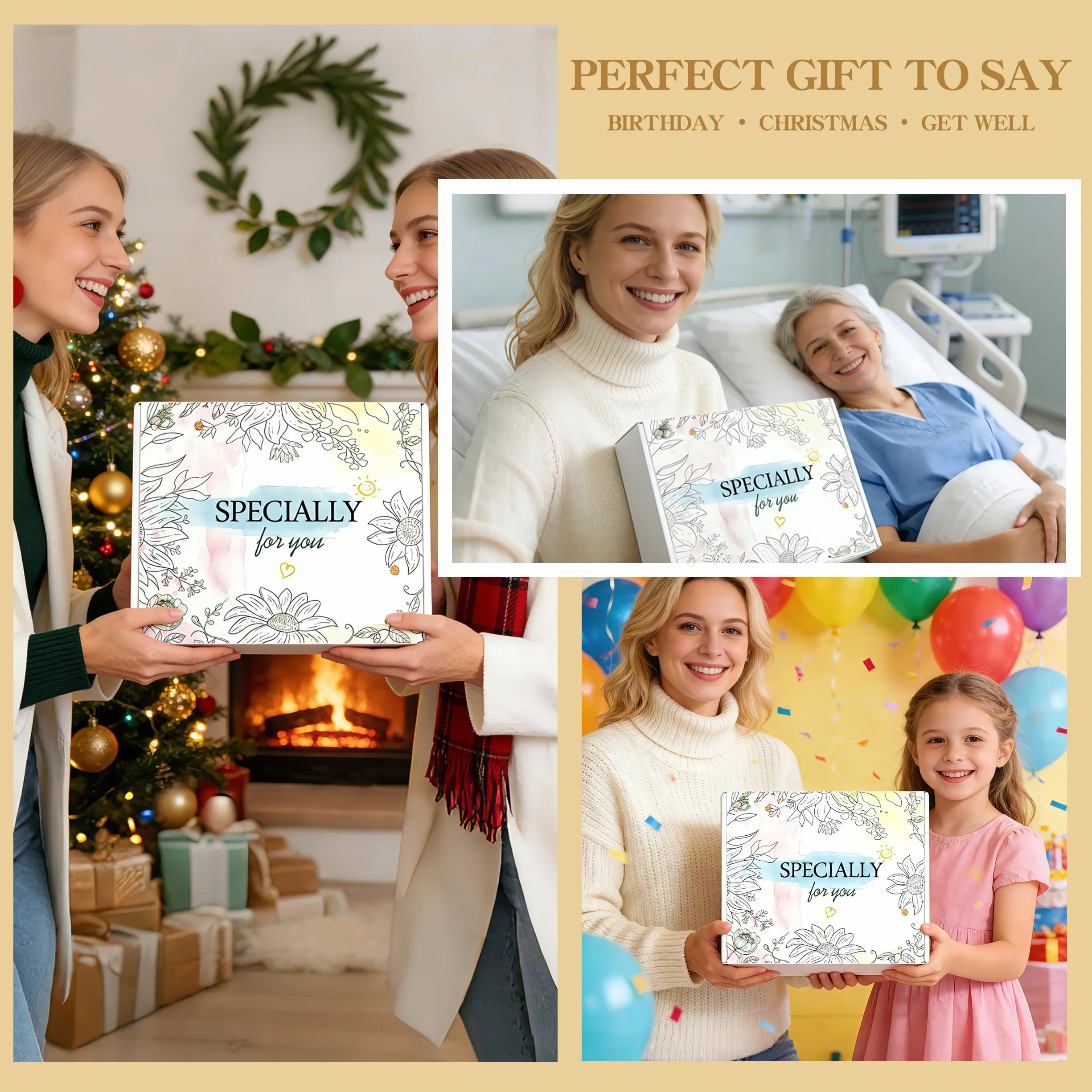 Geschenkkorb mit 11 Selbstpflege-Produkten für Frauen – Geburtstagsgeschenk für Mutter, Schwester, Freundin