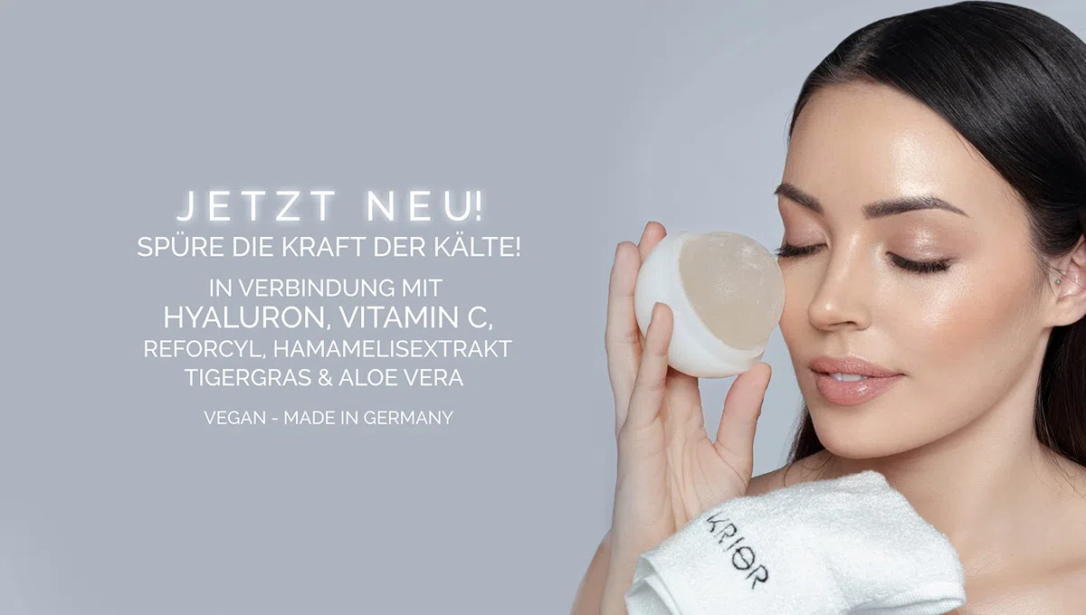 Skin Icing Starter Set, Ice Ball Skincare Set mit Reforcyl, Vitamin C & Hyaluron Serum Made in Germany, Luxus Gesichtspflege Ritual gegen Schwellungen & für Glow, Beauty Set für Frauen & Herren