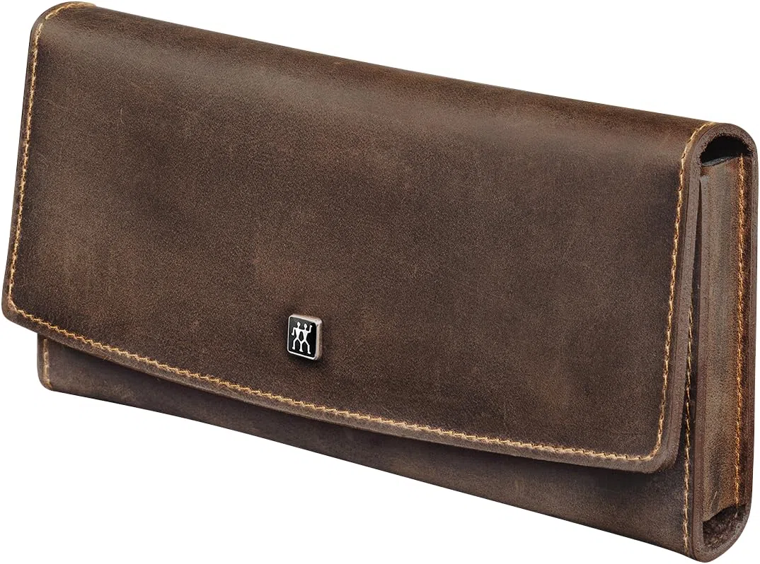 ZWILLING Maniküre-Set (Nagelpflege und Pediküre, Echtleder-Etui, präzise), Premium, Braun