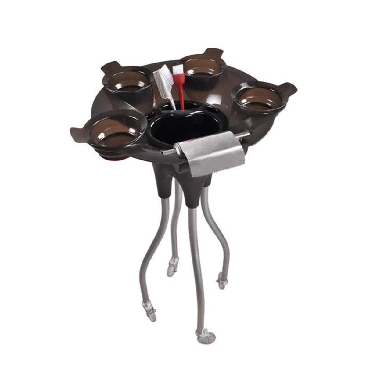 Salon Friseur Trolley Barber Beauty Trolley mit Scrollrad Handwagen Professioneller Schönheitssalon Tray Cart Tool Holder Friseur Farbmisch Tint Dye Schüssel