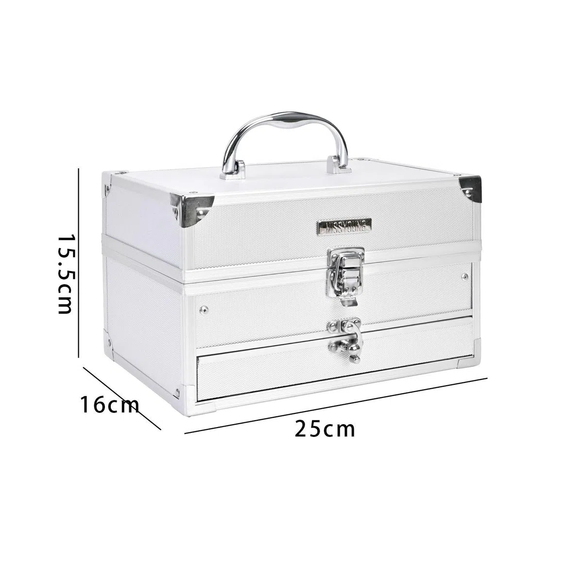 Make-up set mit Lidschatten Palette Kosmetik Koffer Schminkkoffer Und Beauty Case aus Legierung Vielseitige Anwendung für Mädchen Teenager Frauen