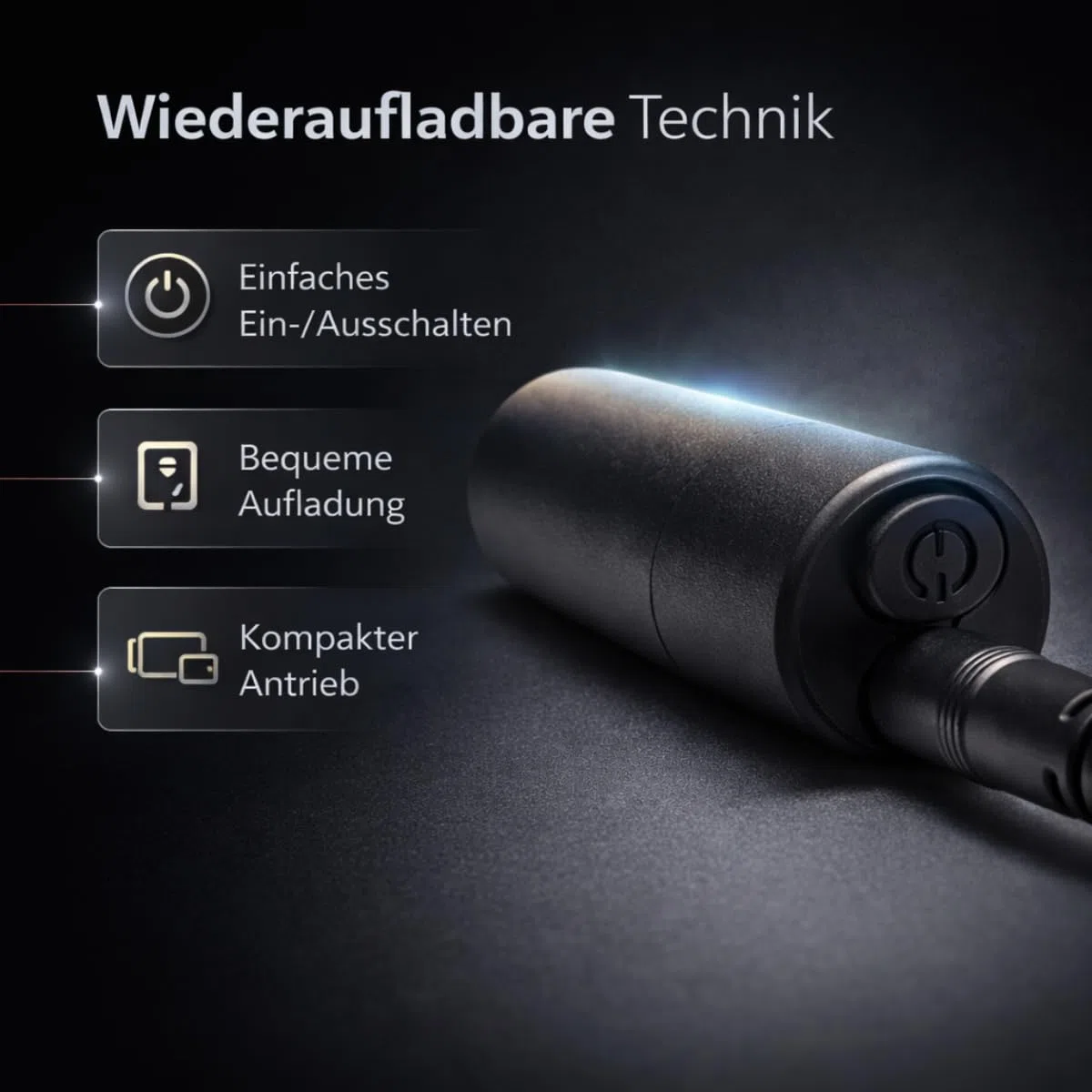 Lippenvibrator Vibrationsgerät für Mund- & Gesichtsmotorik Silikon-Mundstück wiederaufladbar Rot