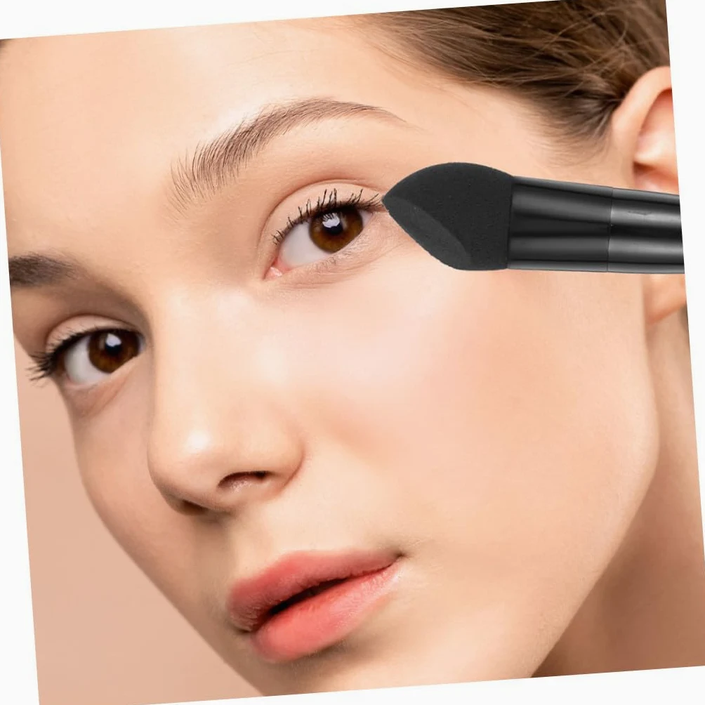 CALLARON Kosmetikschwämme 6 Stück mit Stiel Elastische Make Up Schwämme für Foundation und Puder Tragbar für Feuchtes und Trockenes Schminken Geeignet für Frauen und Unterwegs