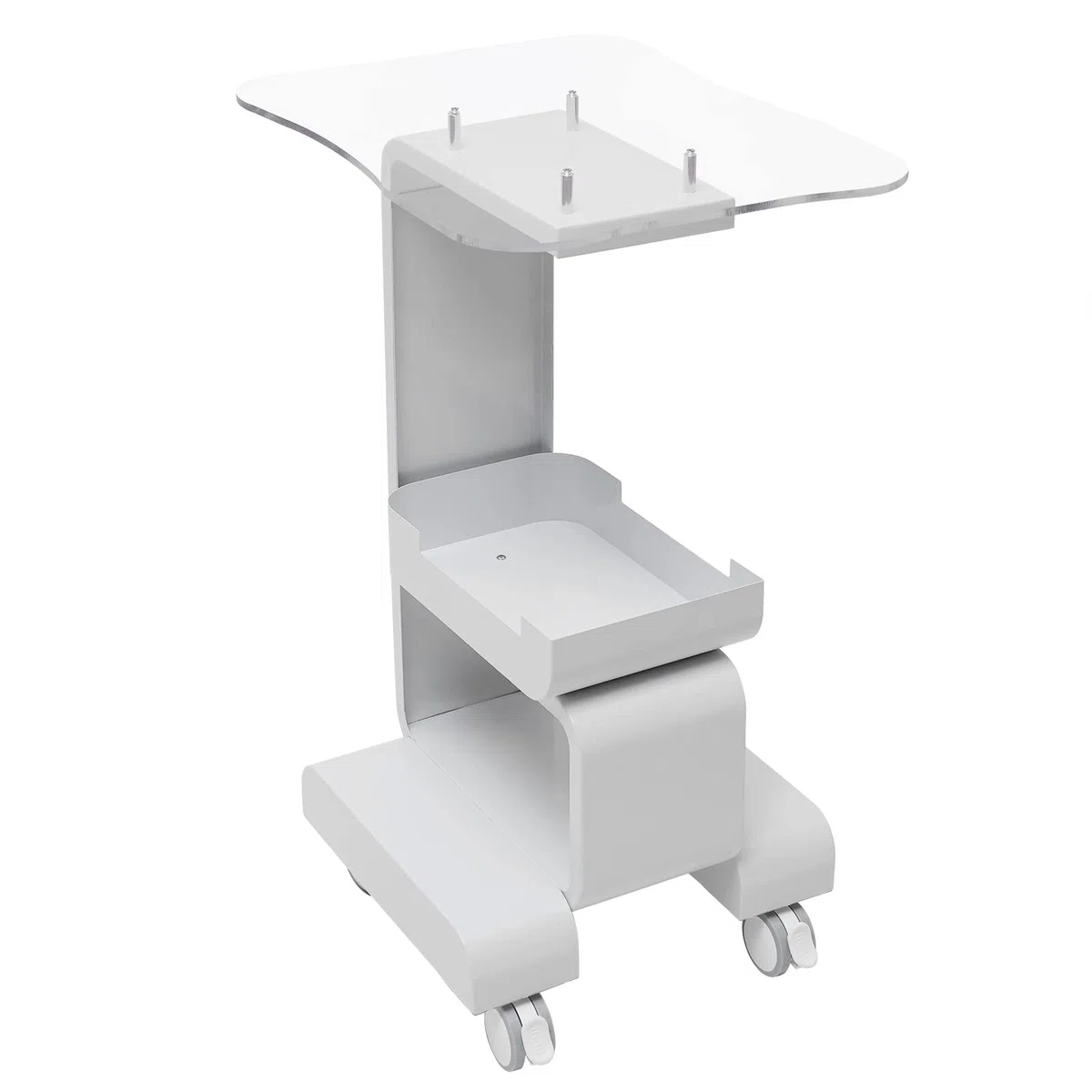Kosmetikwagen, Salonwagen Tragbar Beauty Salon Trolley mit Rollen & Ablagefach, Salon SPA Rollwagen für Schönheitsinstrument
