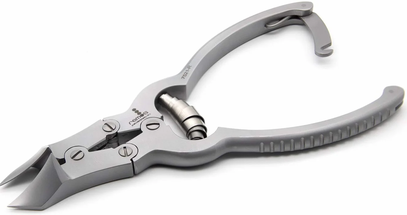 REMOS Profi Nagelzange/Kopfschneider 2 Spitzen Edelstahl 16 cm