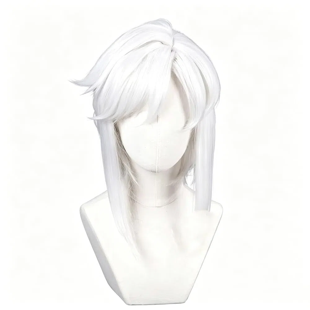 Haarpflege Weiße Kurze Glatte Haarperücke Für Party Cosplay Perücken