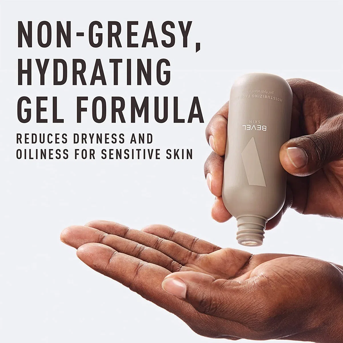 Bevel Feuchtigkeitsspendendes Gesichtsgel mit Teebaumöl, Vitamin C und Algenextrakt, hilft Trockenheit und Öligkeit, gut für empfindliche Haut, 118 ml
