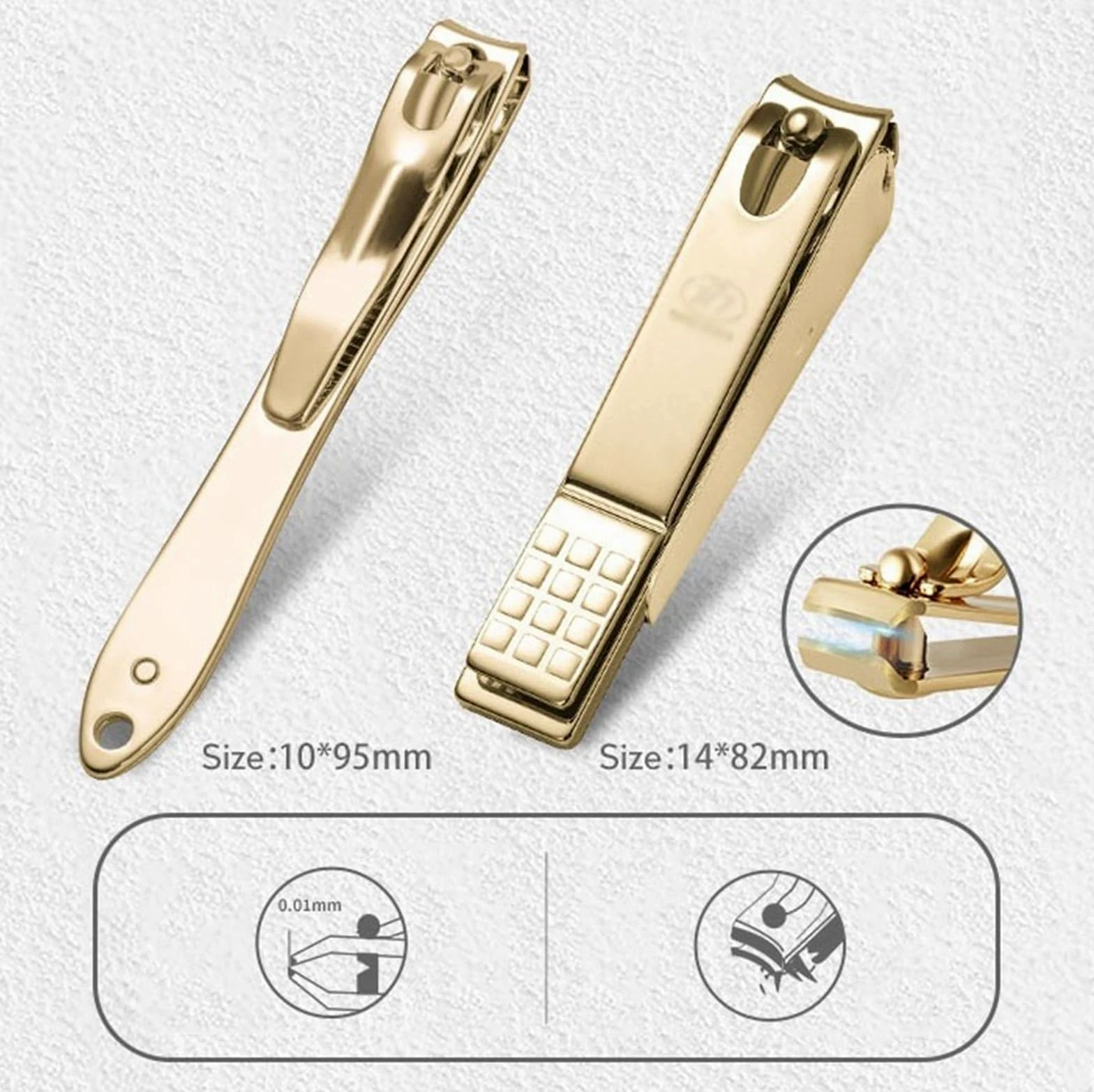 Nagelknipser Set Maniküre-Set mit luxuriöser Metallbox, 11-teiliges professionelles Nagelknipser-Set, Pediküre-Pflegewerkzeuge – Edelstahl-Pflegeset for Reisen oder Zuhause Maniküre Pediküre Set(Silve