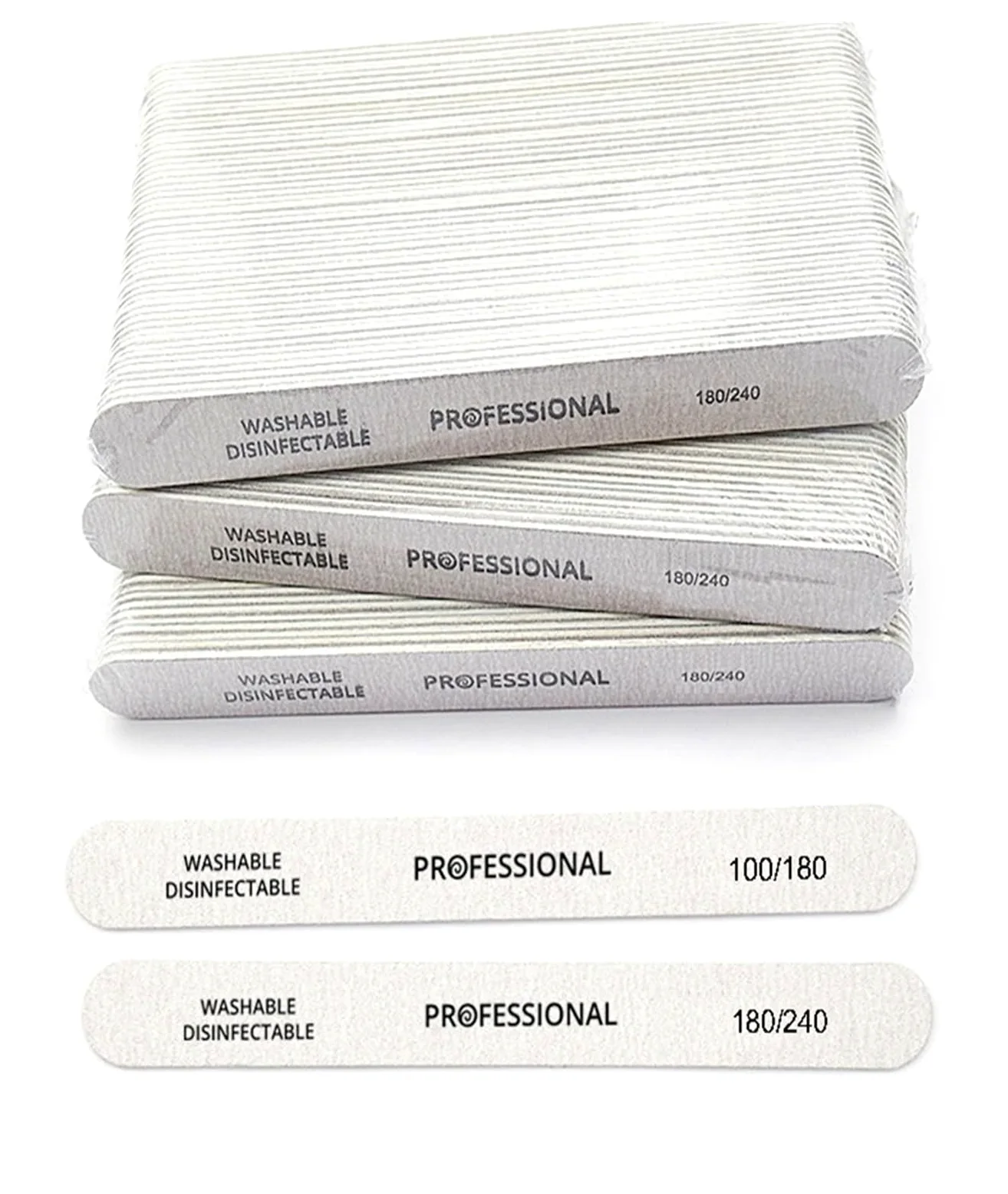 Buffer FüR NäGel 10/25/50 Stück Nagelfeile für Gelnägel | 100/180/240 Schleif-Pufferblock for Pediküre und Maniküre(100 180 25PCS)
