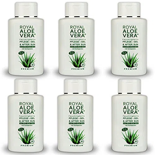 Royal Aloe Vera Premium Pflege Gel After Sun/Aftershave mit 92% Bio Aloe Vera und Schisandra (6)