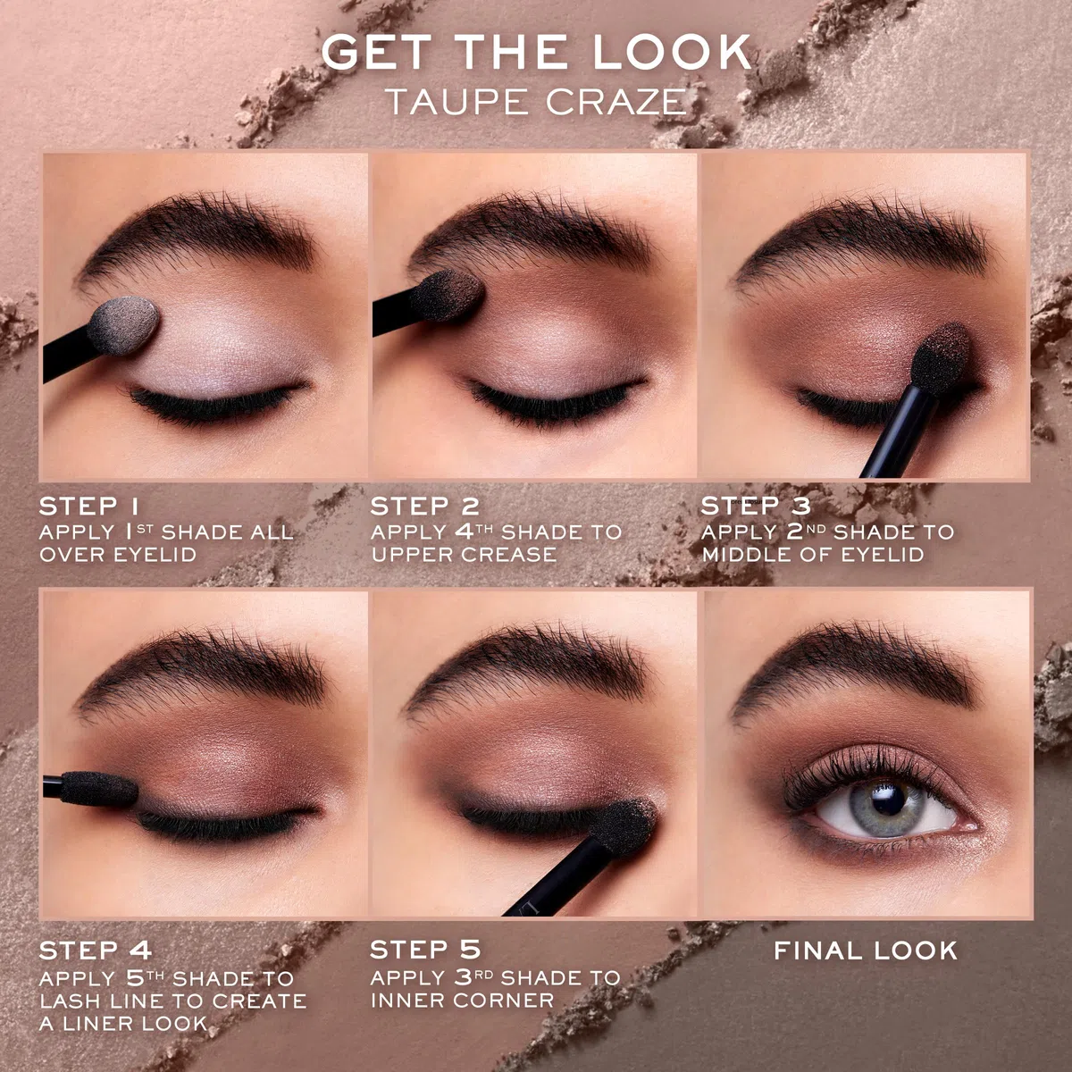 Lancôme Hypnôse Palette, Lidschatten-Palette mit 5 aufeinander abgestimmten Farben für einen natürlichen Look, samtige Textur mit schimmerndem Finish