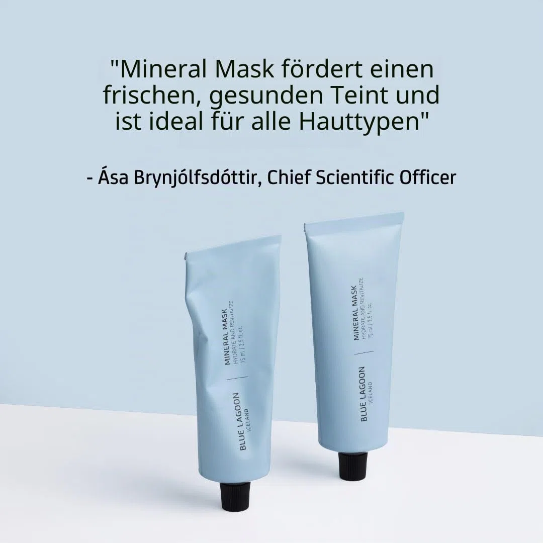 Blue Lagoon - Hydratisierende Overnight Mineral Mask - Hydratisierende Gesichtsmaske - Overnight-Maske - Feuchtigkeitsspendende Gesichtsmaske - Nachhaltige, bioaktive Hautpflege aus Island (75 ml)