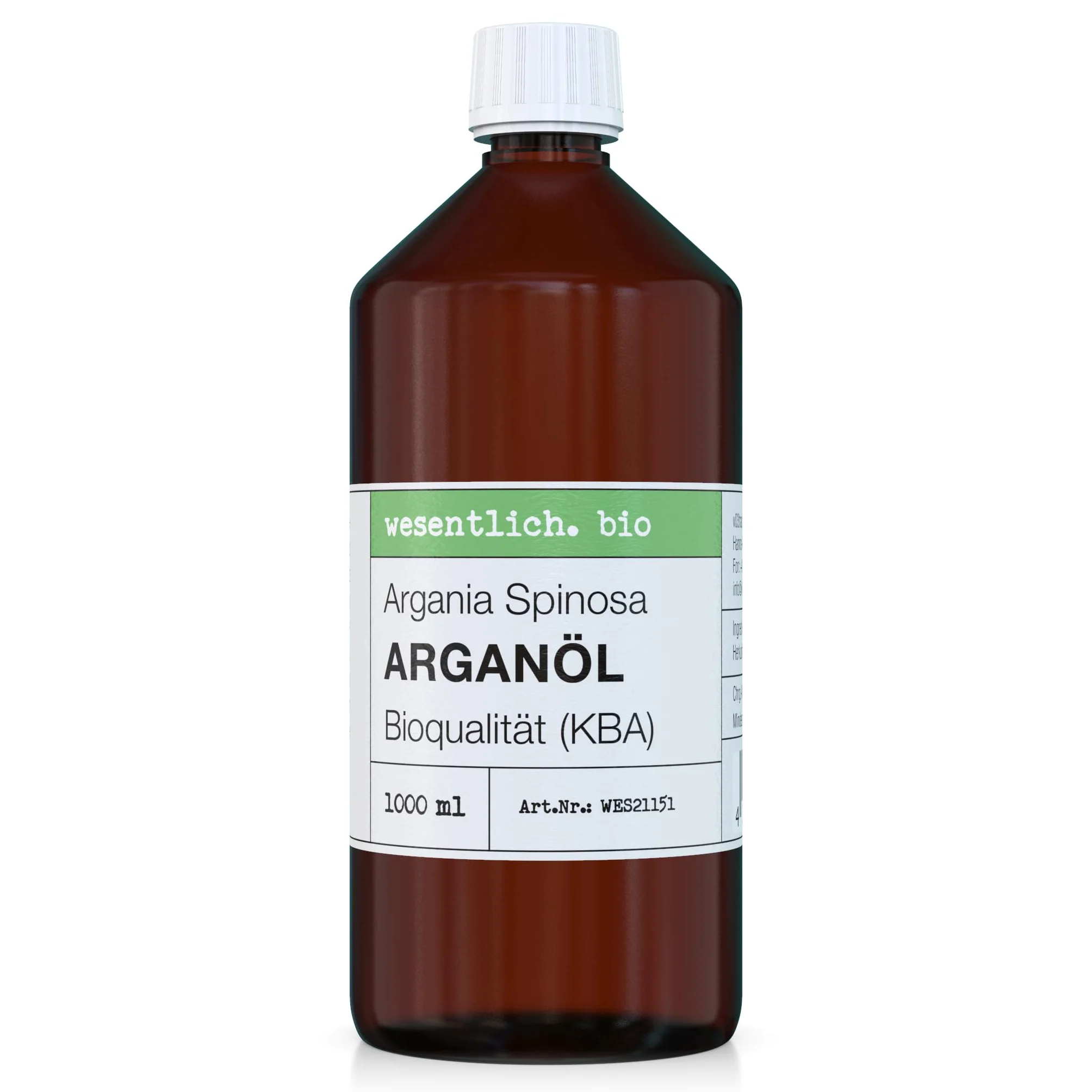 Arganöl BIO 500ml kaltgepresst - 100% naturrein von wesentlich.