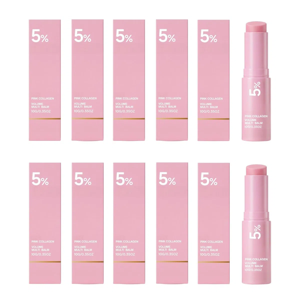 PDRN Care Sticks with Collagen Moisturizing Firming Anti-Aging 10 g | Korean Anti-Wrinkle Balm, Smooth Fine Lines, Firming Care for Wrinkles Gesicht und Anti Dark Circle, Augen und Hals