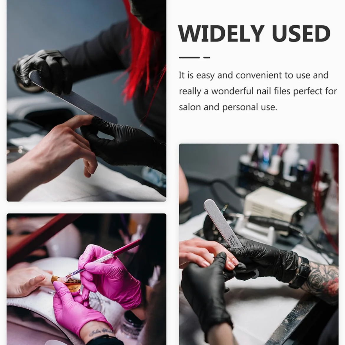8 Stück Nagelfeilen aus Metall und Abs Tragbare Doppelseitige Nagelfeilen mit Feiner Struktur für Maniküre und Nagelpflege im Nagelstudio oder Zuhause