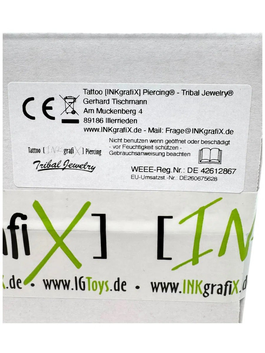 TATTOO - LUXUS -KOMPLETTSET IG-01 INKgrafiX® Deutschland - SET vom PROFI - STUDIO