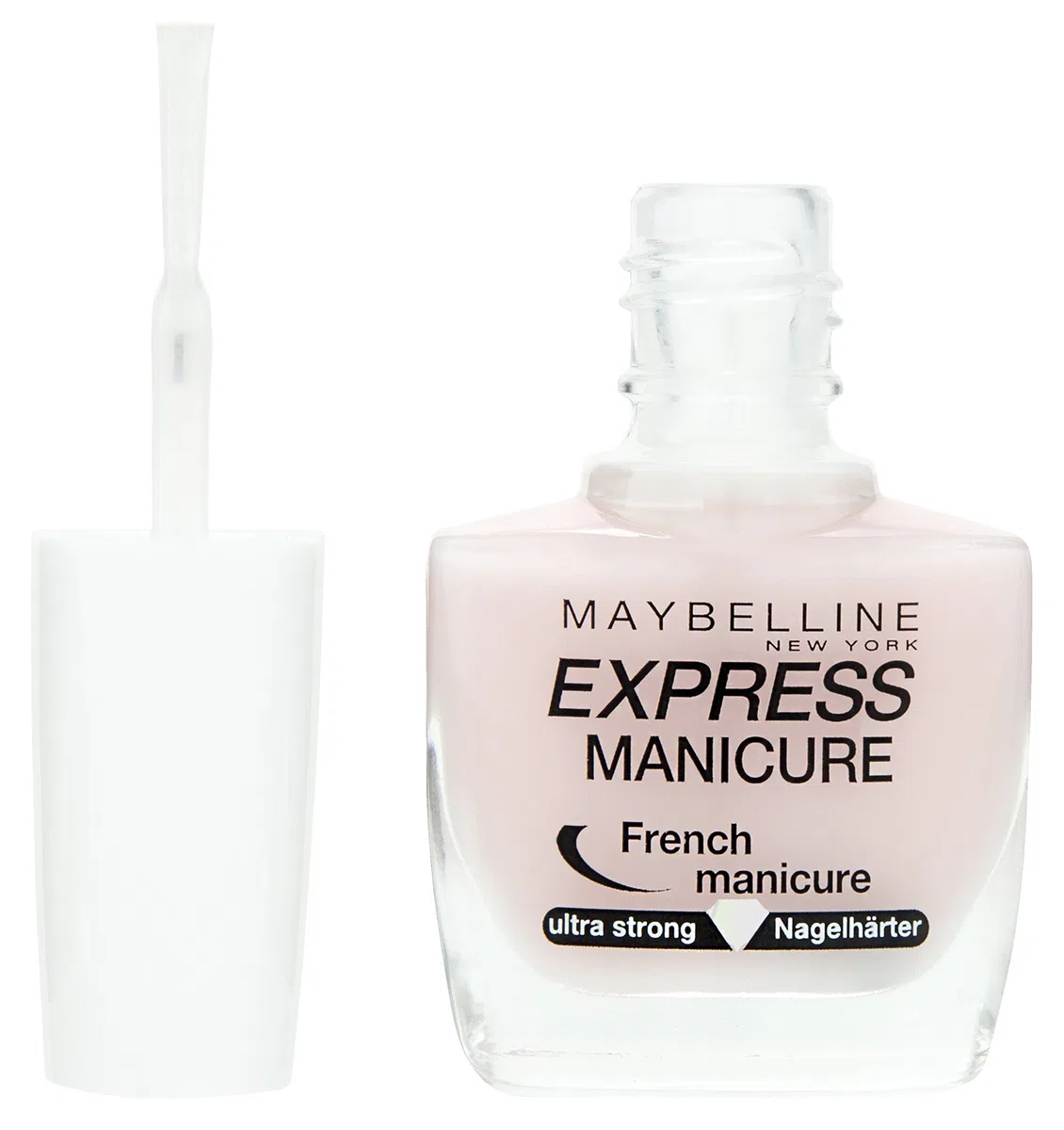 Maybelline New York Make-Up Nailpolish Express Manicure Nagellack French Manicure Rosé/Nagelhärter für gestärkte Nägel in natürlichem French Look, 1 x 10 ml