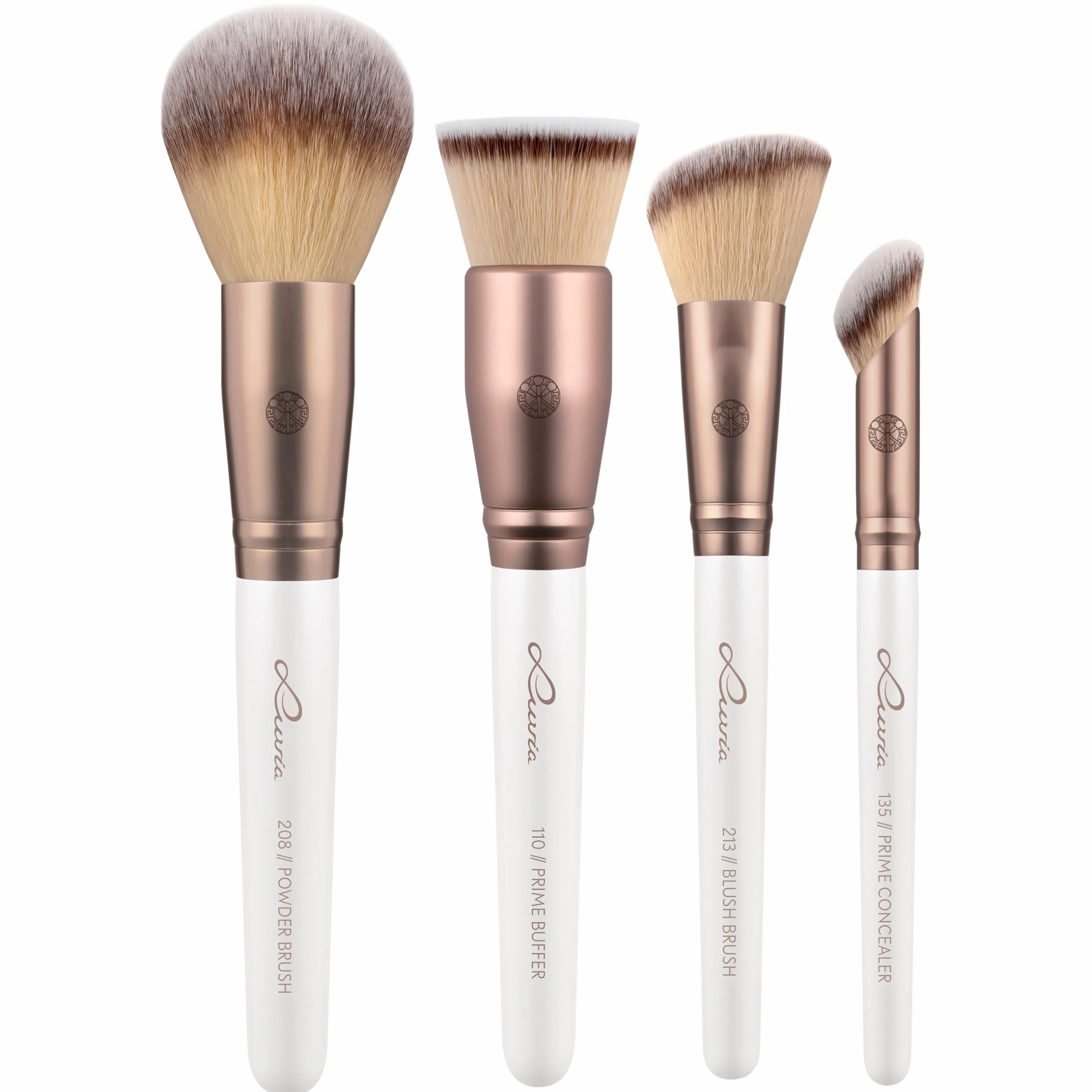 Luvia Ultimate Glam Kit – 14-teiliges veganes Make-up Pinselset mit Blender Sponge & Powder Puff für Foundation, Blush, Highlighter & Eyeshadow