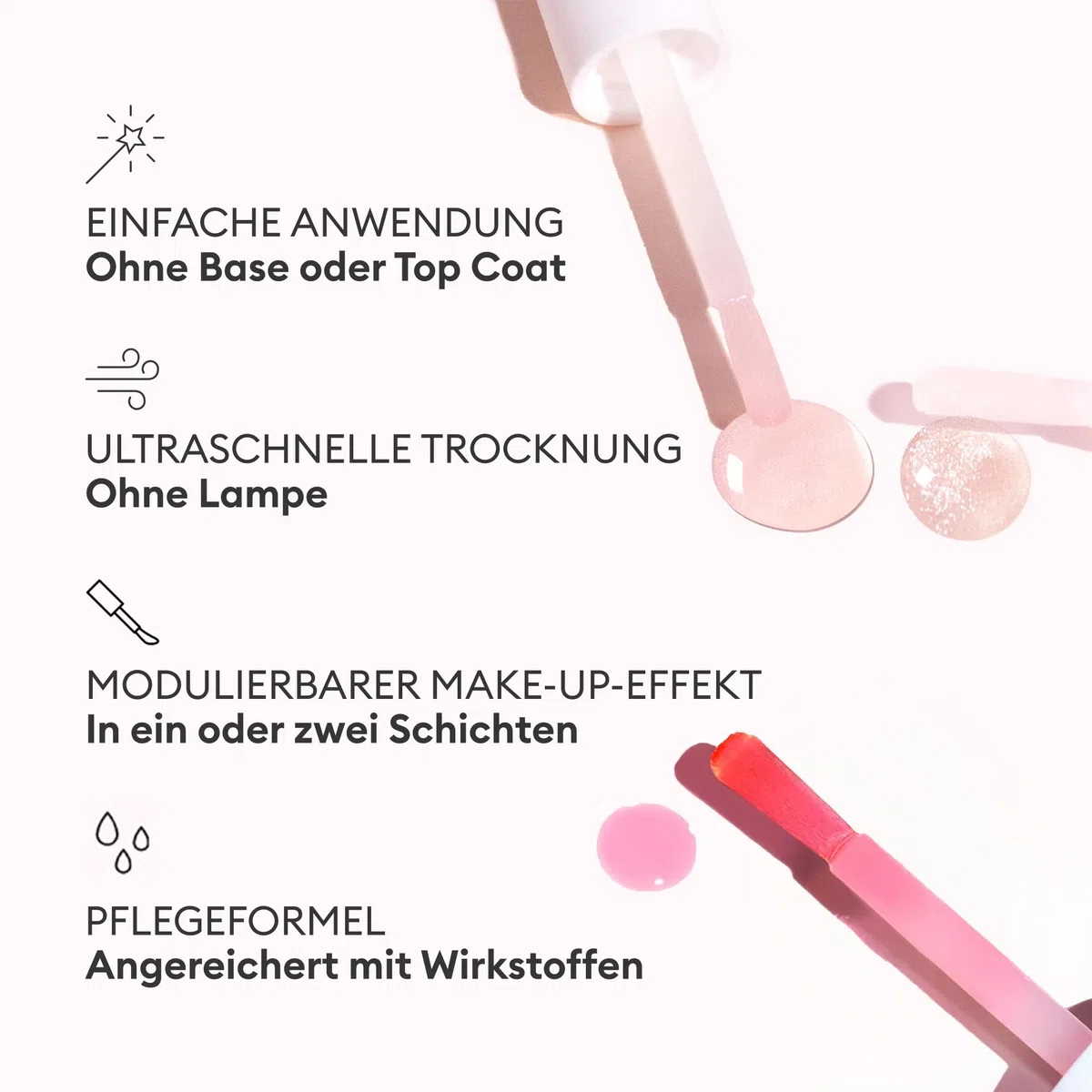 Manucurist Active Icons Trio Nagellack – Active Glow Blueberry, Active Shine, Active Plump Nagellacke – Nagelhärter – Aufhellender Behandlungslack & Pflege – Made in France