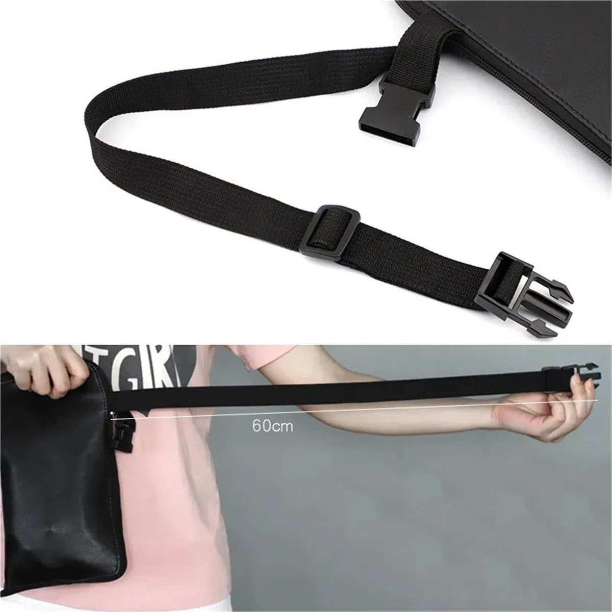 Make-up Gürteltasche 1PC PU Make-Up Pinsel Tasche Mit Zipper Gürtel Multi-Funktion Kosmetik for Professionelle Künstler Große Kapazität Lagerung