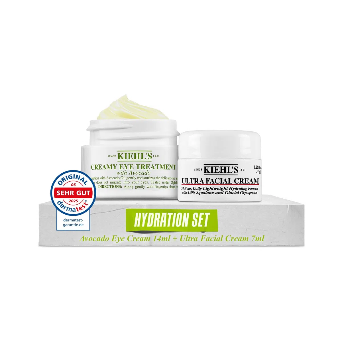 KIEHL'S Avocado Eye Cream Ultra Facial Cream Set 24H Feuchtigkeit 72h