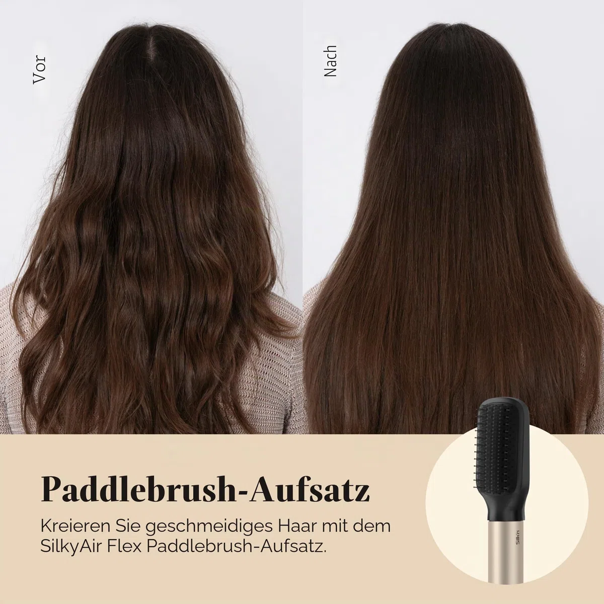 Silk'n Air Styler & Haartrockner I SilkyAir Flex I 5-in-1 Auto-Wrap-Lockenaufsatz, Paddle-Bürste, Ovalbürste, Konzentrator, Diffusor, Aufbewahrungskoffer, Keine Hitzeschäden I 1300 W, Schwarz