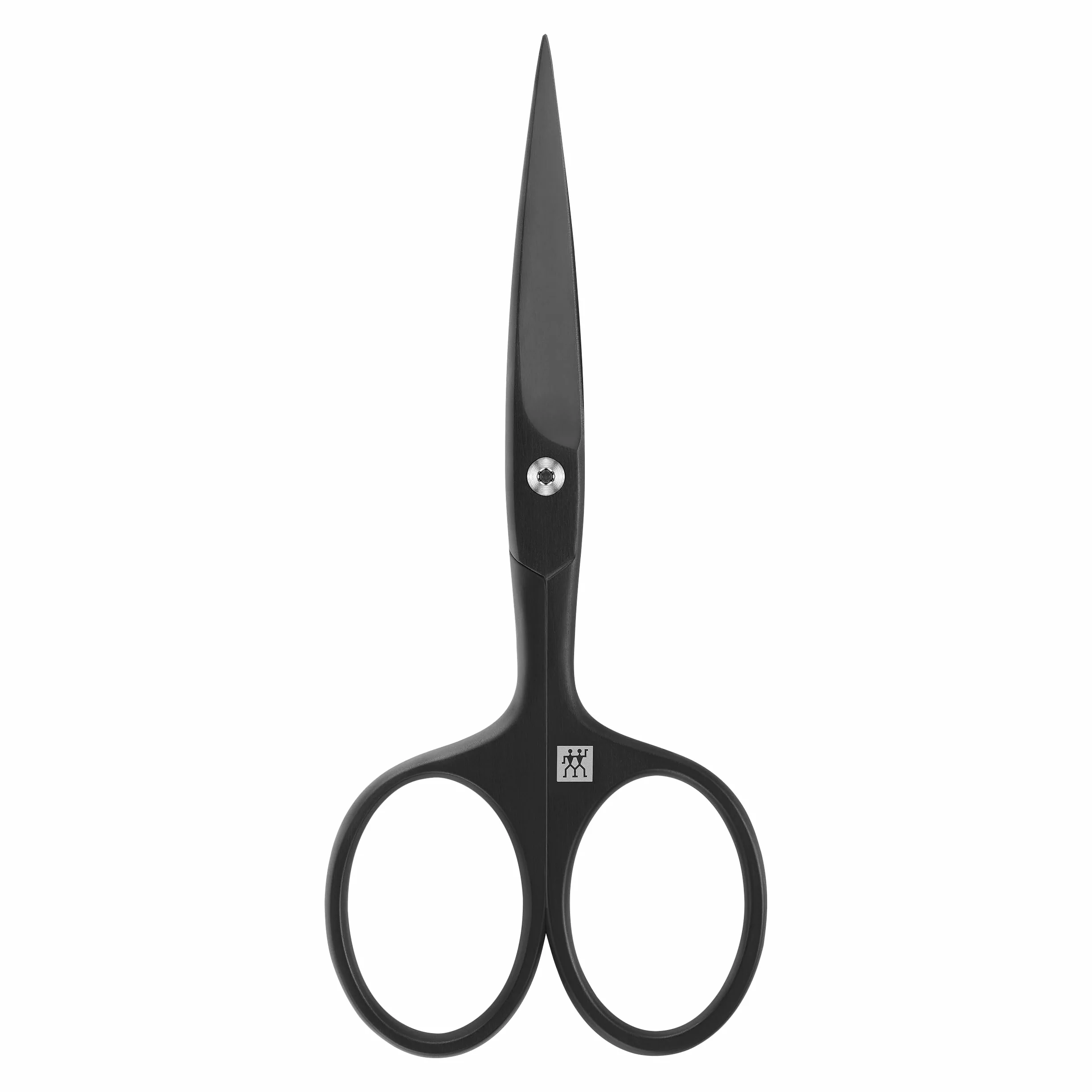 ZWILLING Bartschere (Mit erweiterter Griffbreite, kratzbeständig, gerade Schneide und feine Spitze), Premium, Schwarz, 115 mm