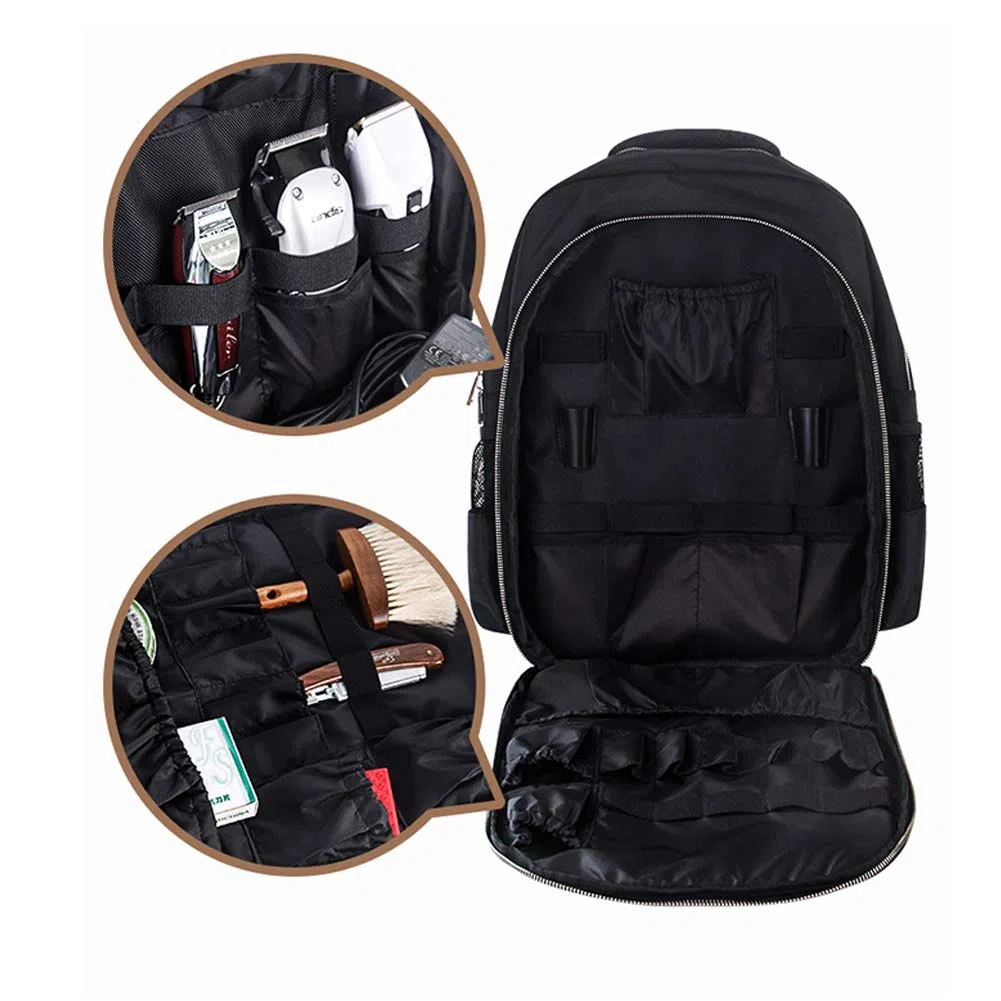 WANGXN Segeltuch-Rucksack-Schulter-Beutel Daypack für Mann-Frauen-Rucksack für Friseur Hair
