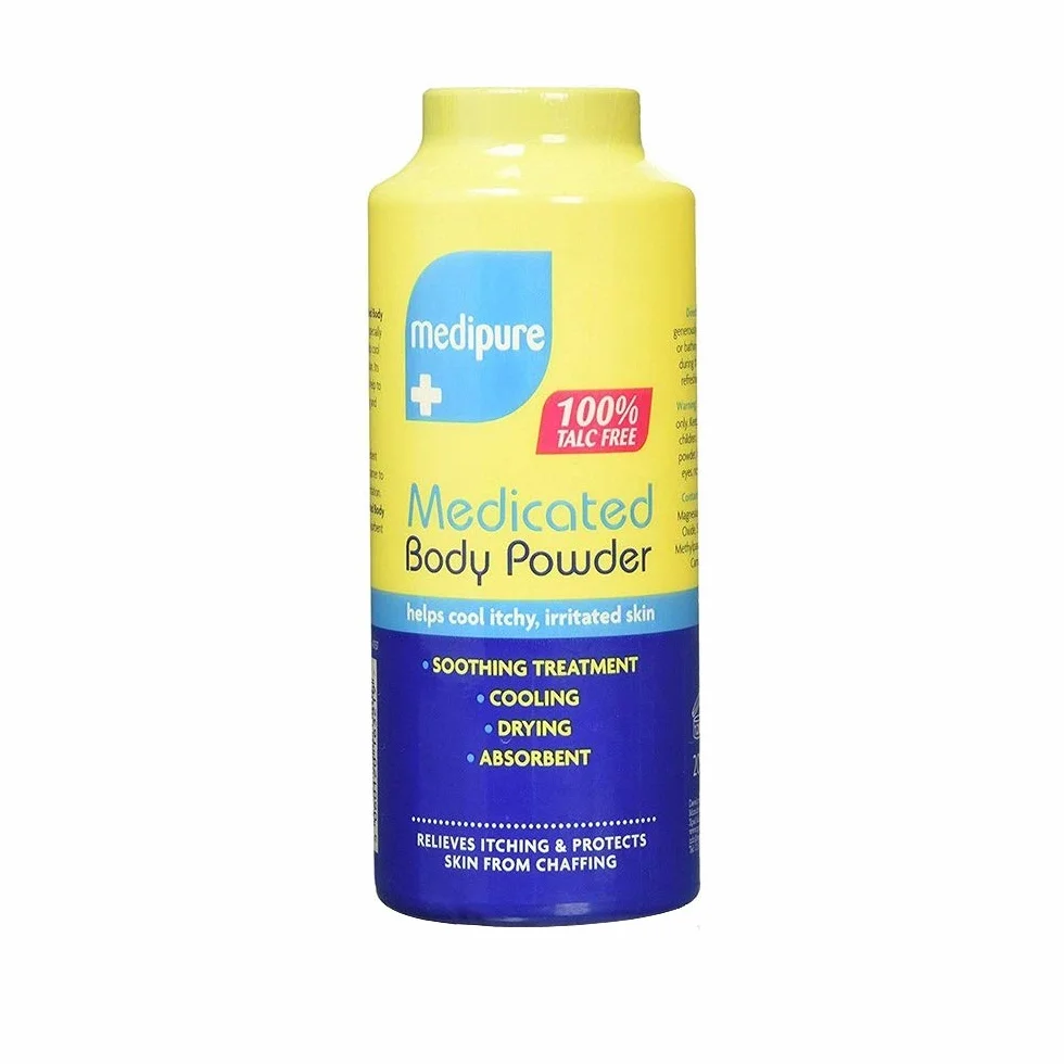 Medipure Unisex Medicated Body Powder For Itchy, Irritated Skin-200g new