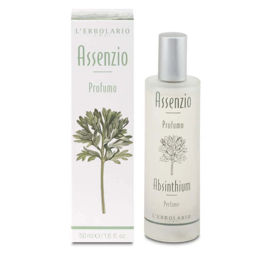 L'Erbolario - Assenzio Geschenkbox in Originalverpackung (Schaumbad 200 ml, Körpercreme 200 ml, Duft 50 ml, Seife 100 g)
