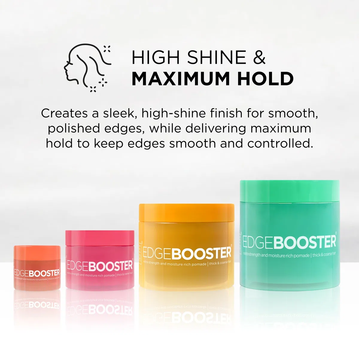 Style Factor Edge Booster Extra Strength Moisture Rich Pomade | Thick Coarse Hair (Pink Sapphire)