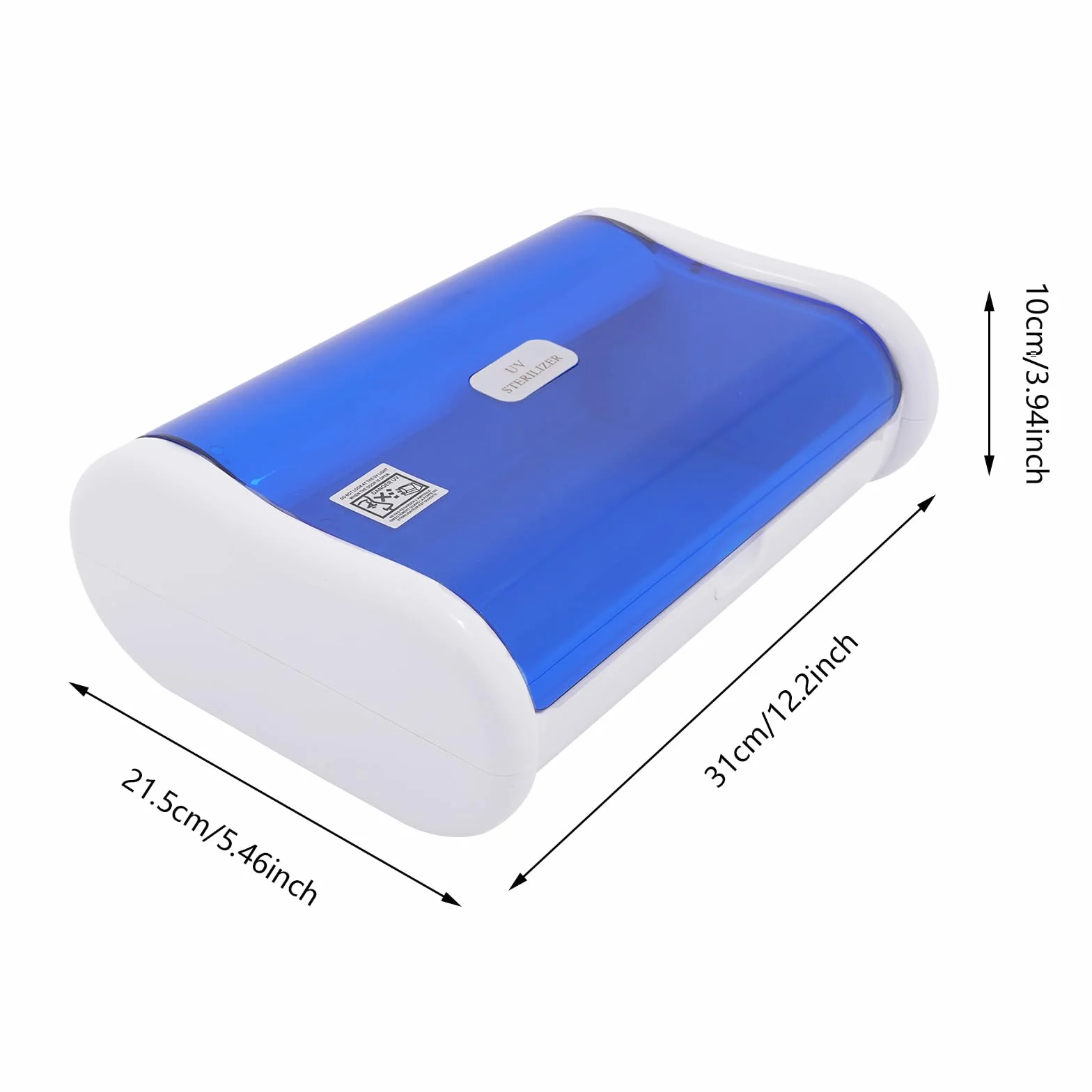UV Sterilisator, 6W 220V UV Desinfektionsgerät mit Gitter, 2L Nagelwerkzeug Sterilisator für Instrumente Desinfektion Nagelstudio Fußpflege Tattoo, 31 * 21,5 * 10cm