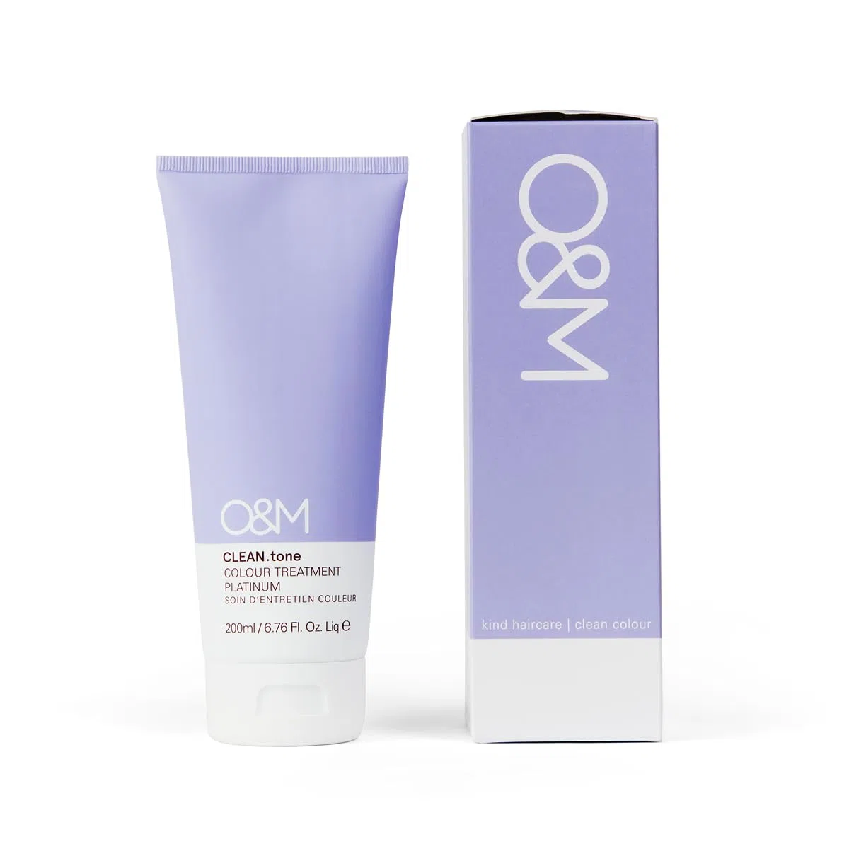 O&M CLEAN.tone Platinum (200ml) – Tönende Haarkur für hellblondes bis sehr hellblondes Haar – Farbkorrektur & Pflege gegen Gelbstich – Ohne Sulfate & Silikone – PETA-zertifiziert & Made in Australia