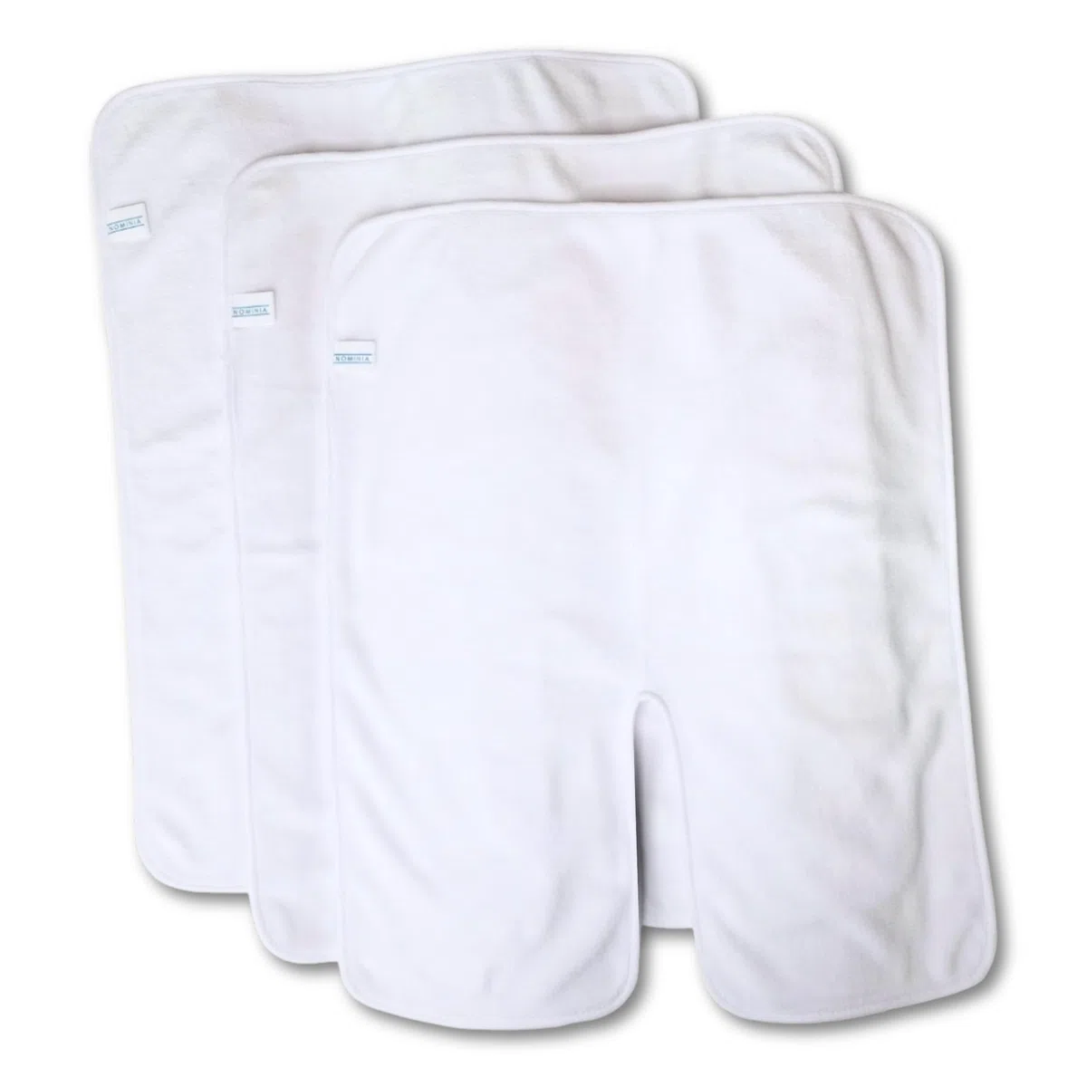 Gesichtshandtücher, 3er-Set, weiß, flauschige Mikrofaser, Premium Studioqualität, Kosmetikkompressen, U-Förmiger Schnitt, langlebig, 400g/m², Kosmetikhandtuch