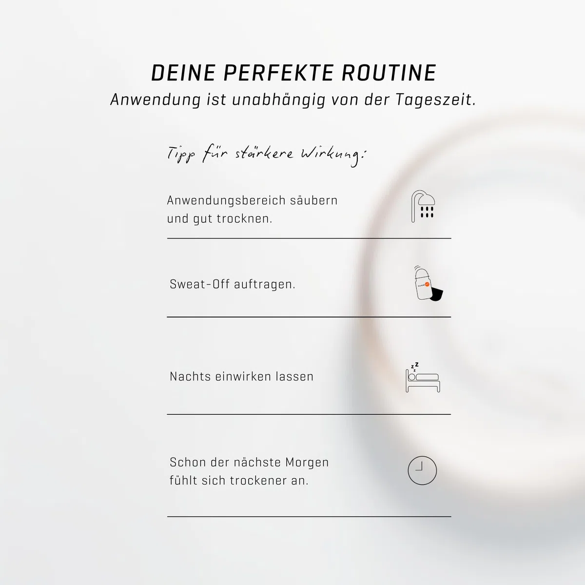 Sweat-Off Antitranspirant Stick 50ml gegen Schwitzen | Deo & Antitranspirant in einem | mit dezent-frischem Duft